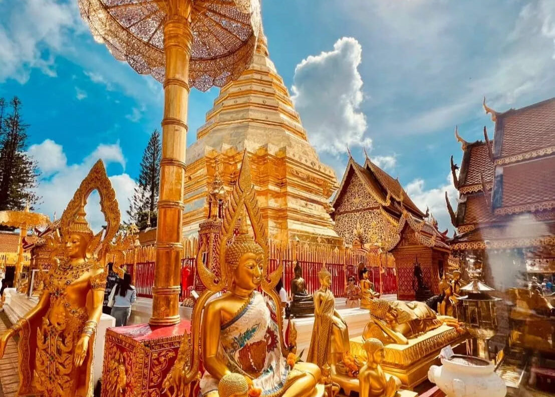 泰國旅遊,清邁古城區 雙龍寺