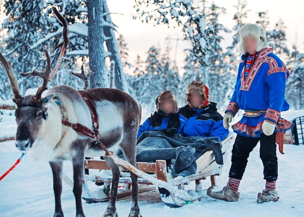 北歐極光 馴鹿雪橇 (1)