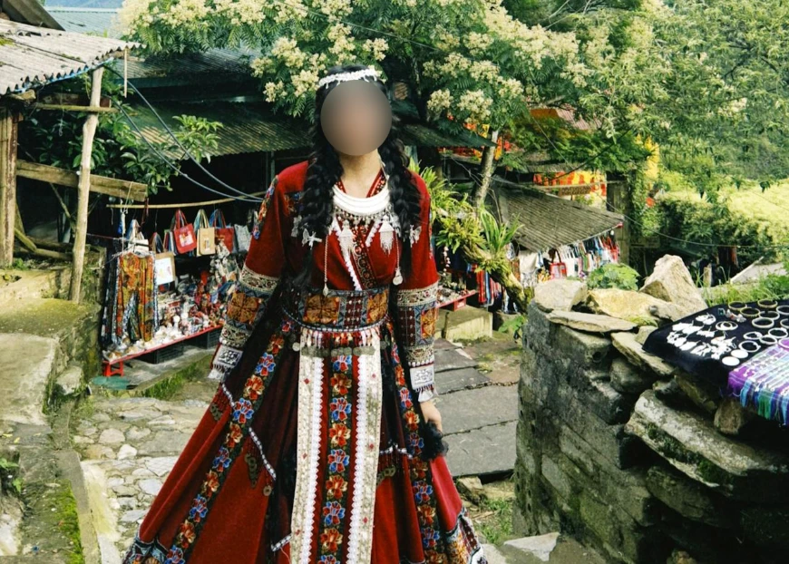 越南沙壩 吉吉村 村寨服裝體驗Cat Cat Village (1)